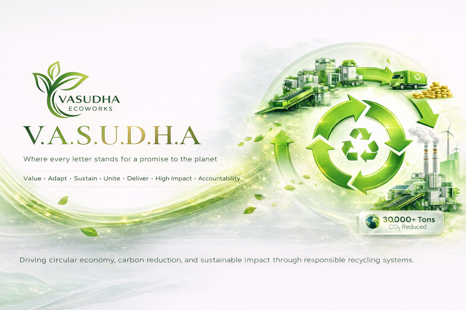 V.A.S.U.D.H.A ethos banner